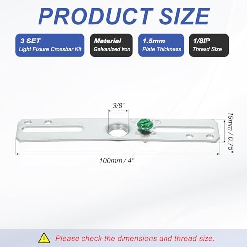 Universal Light Fixture Mounting Bracket Ceiling Light Plate Canopy view 2