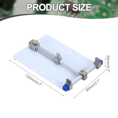 Universal PCB Holder 3.1"x4.7"x0.7" Multifunctional PCB Silver view 2