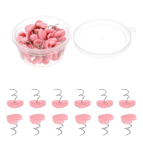 Upholstery Twist Pins Headliner Bed Pins Pink Heart, 0.63" x 0.55" — PATIKIL