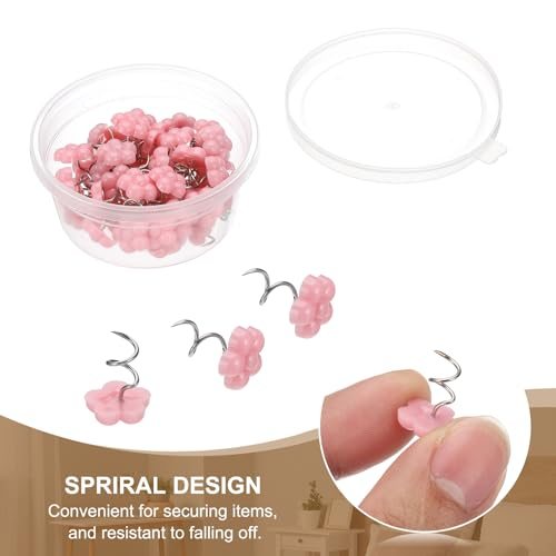 Upholstery Twist Pins Headliner Bed Pins Pink Plum Blossom view 3