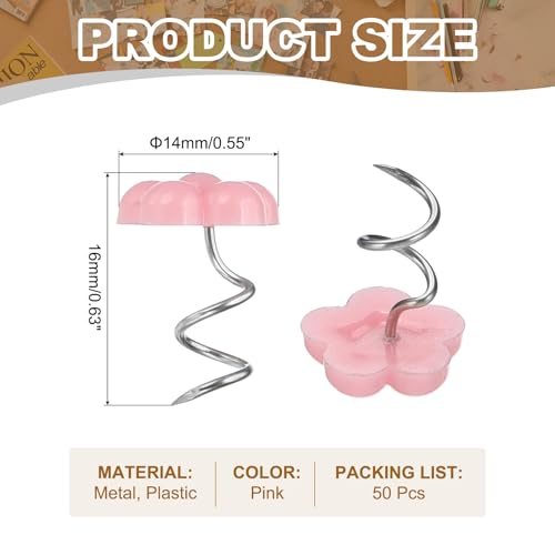 Upholstery Twist Pins Headliner Bed Pins Pink Plum Blossom view 2