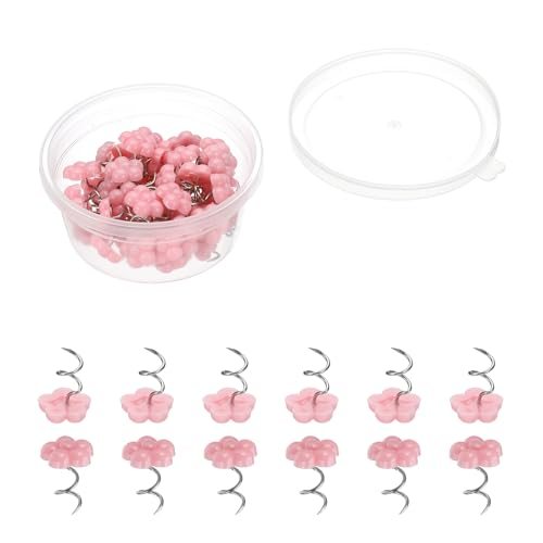 Upholstery Twist Pins Headliner Bed Pins Pink Plum Blossom — PATIKIL