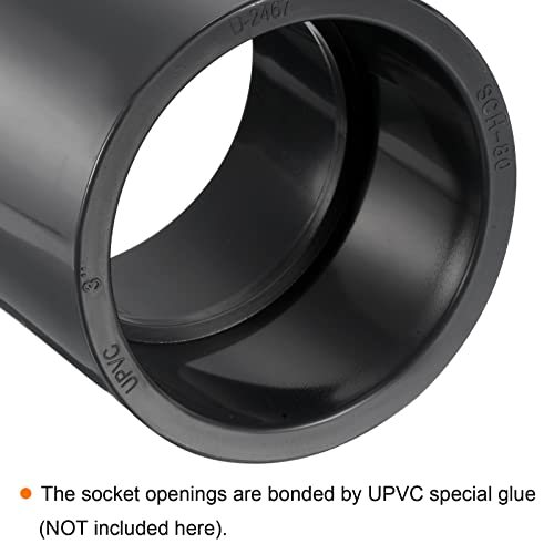 UPVC Pipe Fitting 3" Socket Schedule 80, Gray view 5