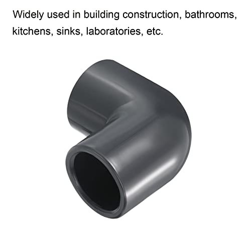 UPVC Pipe Fitting Elbow Schedule 80 3/4" Socket, 2 Pack 90 Degree Adapter view 5