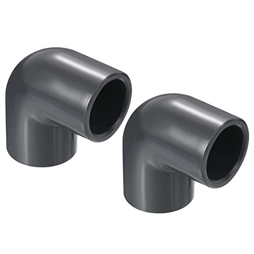 UPVC Pipe Fitting Elbow Schedule 80 3/4" Socket, 2 Pack 90 Degree Adapter — PATIKIL