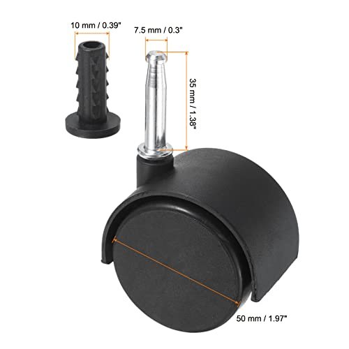 Vacuum Cleaner Front Wheel, 2 Pack Cleaner Nylon Small Universal Wheels view 2