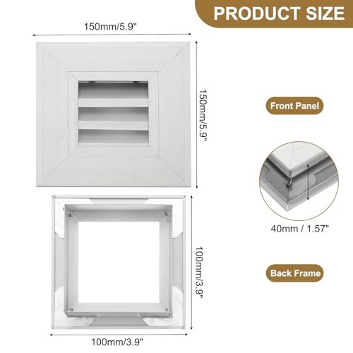 Ventilation Cover Louvered view 2