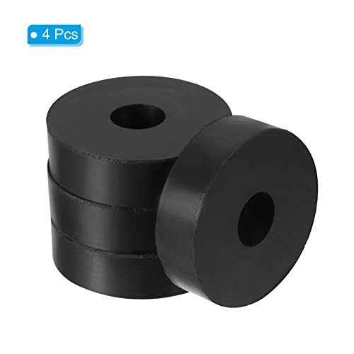 Vibration Isolation Washer 1.6" OD 0.5" ID 0.4" Thick, 4 Pack Rubber view 3