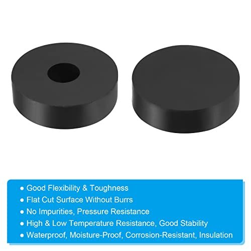 Vibration Isolation Washer 1.6" OD 0.5" ID 0.4" Thick, 4 Pack Rubber view 4