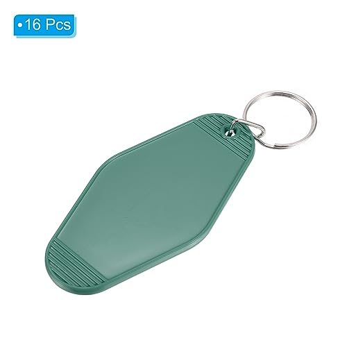 Vintage Motel Keychain, 16 Pack Blank Hotel Keychains Rhombus Retro Key view 3