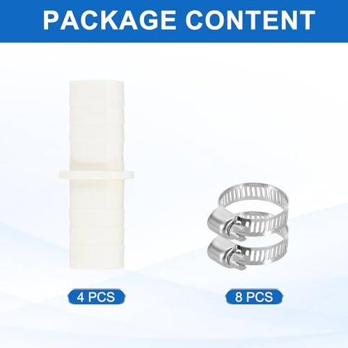 Washing Machine Drain Hose Connectors Dishwasher Drain White view 3
