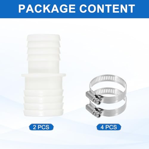 Washing Machine Drain Hose Connectors, White view 3