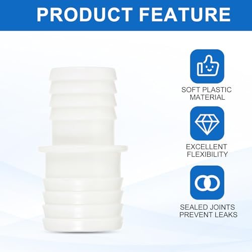 Washing Machine Drain Hose Connectors, White view 4