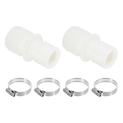Washing Machine Drain Hose Connectors, White — PATIKIL