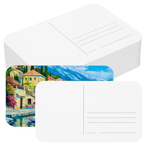 Watercolor Postcards, 100% Cotton 4x6 Inch Blank Rounded Corners Water — PATIKIL