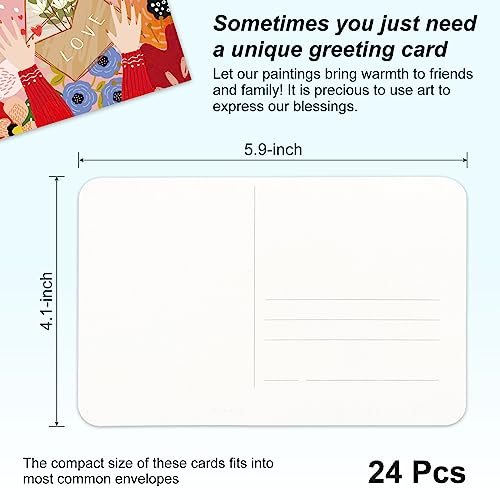 Watercolor Postcards, 4x6 Blank Watercolor Paper Post Cards 140lb/300gsm view 3