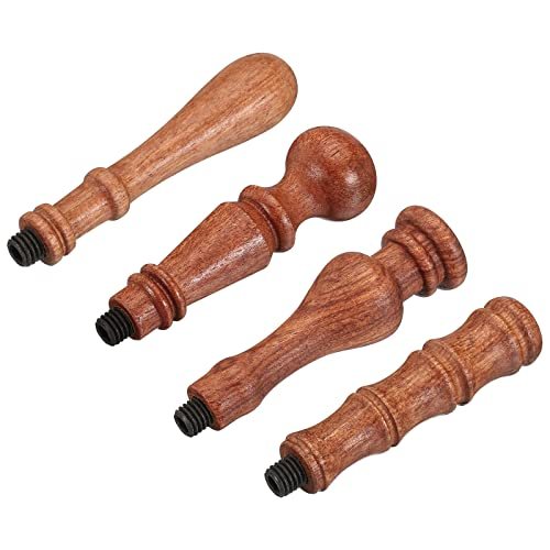 Wax Seal Stamp Handle Only 4 Pack Wooden Handle Replacement, Sealing view 4