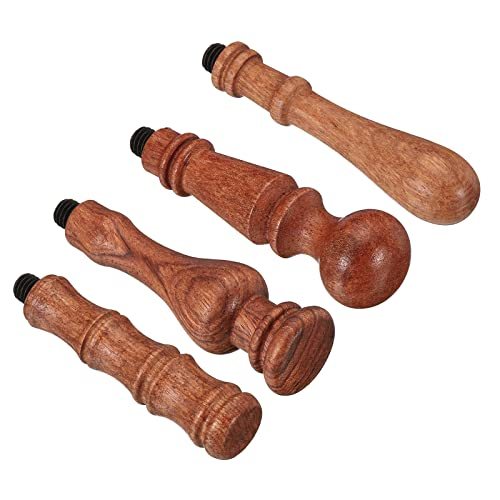 Wax Seal Stamp Handle Only 4 Pack Wooden Handle Replacement, Sealing view 5