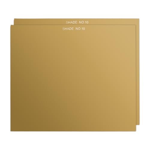 Welding Glass Lens Shade 10 4.5"x5.25" Helmet Filter Gold 2pcs — PATIKIL