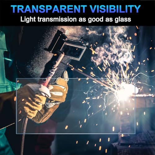 Welding Protection Lens 2x4.25 Inch, 100 Pack Transparent Welding Helmet view 4