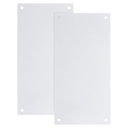 White Blank Metal Sign 7.9x3.9" Blank Aluminum Signs Write-On — PATIKIL