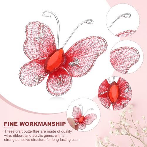 Wire Glitter Organzafor Crafts DIY Home Decor Clothing Wedding Decoration view 3