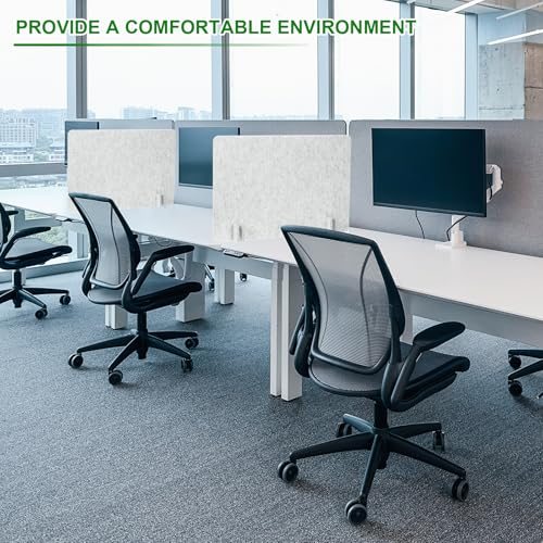 with 4Pcs Support Feet, Desk Privacy Panel Freestanding Noise Reducing view 5