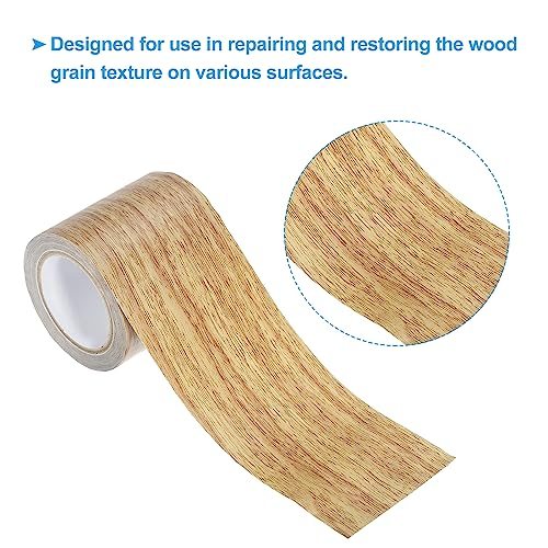 Wood Grain Repair Tape 2.2" X30', Self Adhesive Realistic Textured Repair view 3