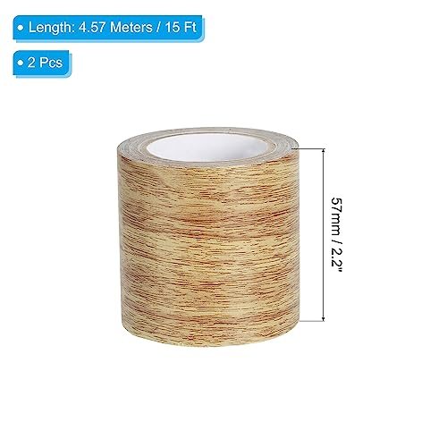 Wood Grain Repair Tape 2.2" X30', Self Adhesive Realistic Textured Repair view 2