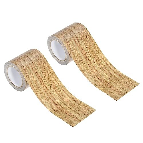 Wood Grain Repair Tape 2.2" X30', Self Adhesive Realistic Textured Repair — PATIKIL