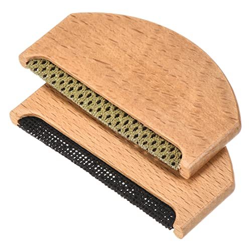 Wood Sweater Comb, 1 Set Portable Mini Fuzz Remover Fabric Shaver — PATIKIL