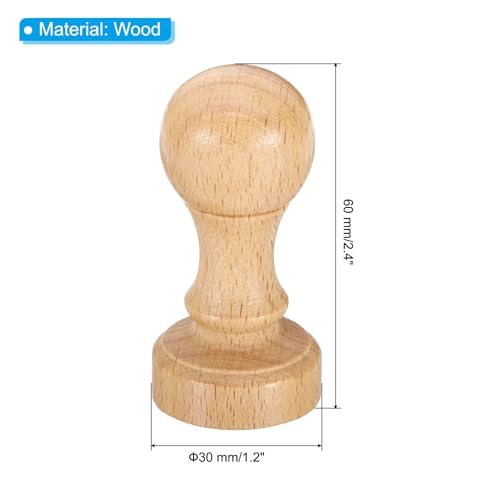 Wooden Knobs Stamp Mounts Drawer Pulls view 2