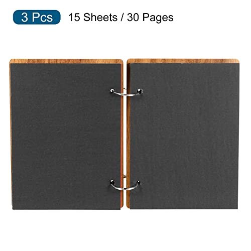 Wooden Scrapbook Album 6x4" Scrapbook Photo Album Guest Book, DIY Memory view 3