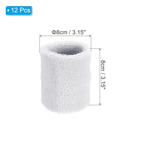 Wrist Sweatband Absorbent Cotton Terry Cloth Wrist Bands view 2