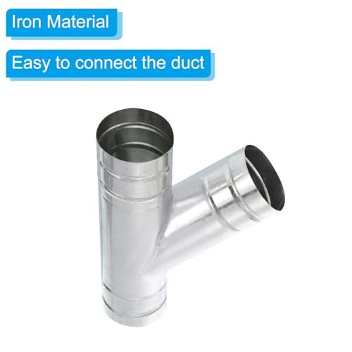 Y Connector Air Vent Duct Hose Exhaust Pipe Adapter Joint view 3