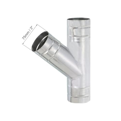 Y Connector Air Vent Duct Hose Exhaust Pipe Adapter Joint view 2