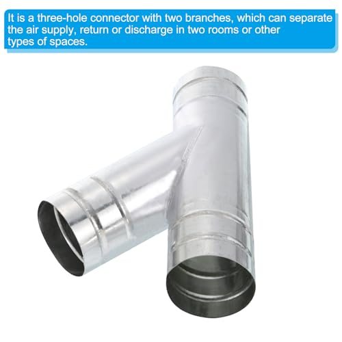 Y Connector Air Vent Duct Hose Exhaust Pipe Adapter Joint view 4
