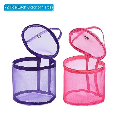 Yarn Storage Bag, 2 Pack Portable Crochet Knitting Bag Case Skein Ball view 3