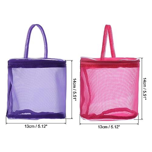 Yarn Storage Bag, 2 Pack Portable Crochet Knitting Bag Case Skein Ball view 2